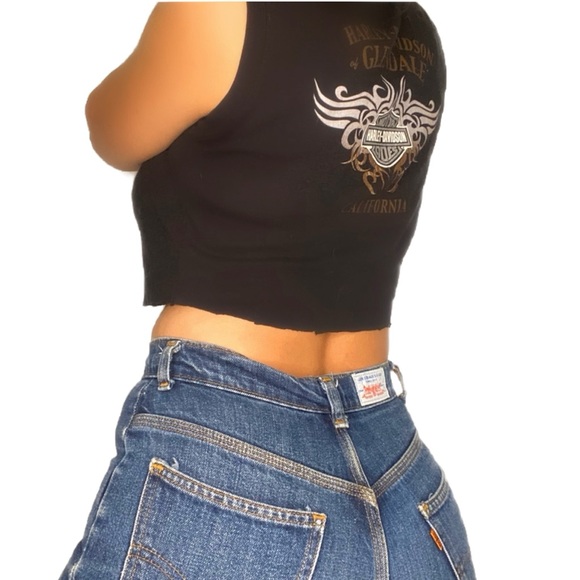 Harley Davidson Crop Top Size Small - Picture 2 of 2